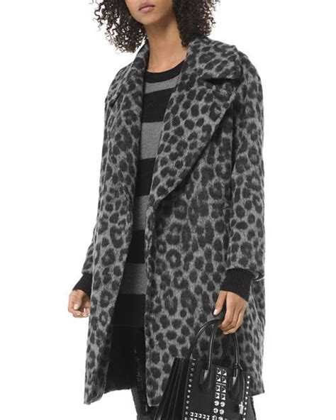 michael kors jacquard leopard coat|Michael Kors sequin jacket.